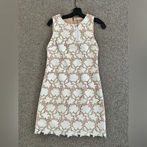 Alice & Olivia, size 2, off white dress.
